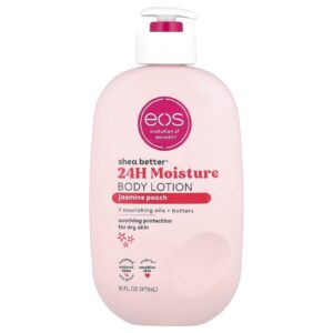 EOS Shea Better™ Loção Corporal Hidratante 24H Jasmim e Pêssego 473 ml (16 fl oz)