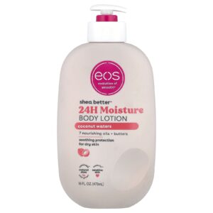 EOS Shea Better™ Loção Corporal Hidratante 24H Águas de Coco 473 ml (16 fl oz)