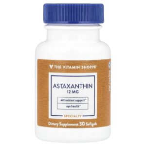 The Vitamin Shoppe Astaxantina 12 mg 30 Cápsulas Softgel