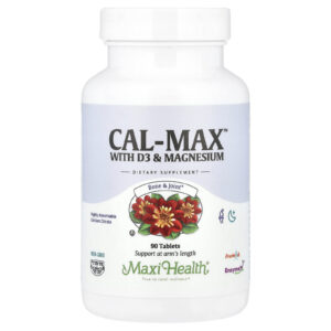 Maxi Health Cal-Max™ com D3 e Magnésio 90 Comprimidos
