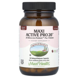 Maxi Health Maxi Active Pro 20™ 20 Bilhões 30 Cápsulas de Liberação Retardada