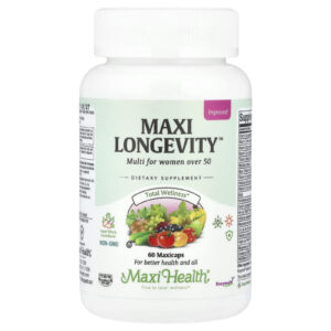 Maxi Health Maxi Longevity™ Multivitamínico para Mulheres Acima de 50 Anos 60 Cápsulas Maxicaps