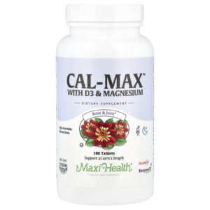 Maxi Health Cal-Max™ com D3 e Magnésio 180 Comprimidos