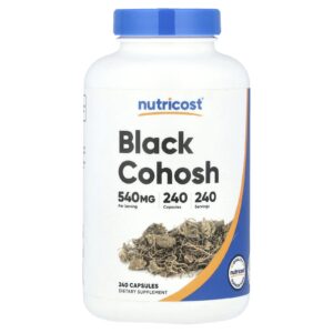 Nutricost Cohosh Preto 540 mg 240 Cápsulas