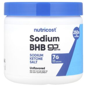 Nutricost BHB de Sódio goBHB® Sem Sabor 250 g (89 oz)