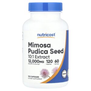 Nutricost Semente de Mimosa Pudica 120 Cápsulas (6.000 mg por Cápsula)