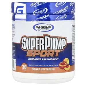 Gaspari Nutrition SuperPump™ Sport Pré-Treino Hidratante Manga e Nectarina 240 g (847 oz)