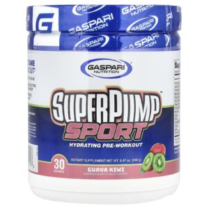 Gaspari Nutrition SuperPump™ Sport Pré-Treino Hidratante Goiaba e Kiwi 240 g (847 oz)