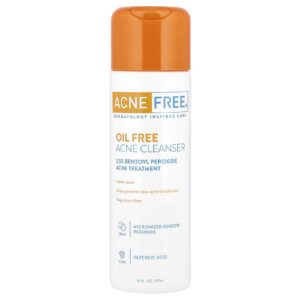 ACNE FREE Gel de Limpeza para Acne Sem Óleo Tratamento para Acne Sem Perfume 237 ml (8 fl oz)