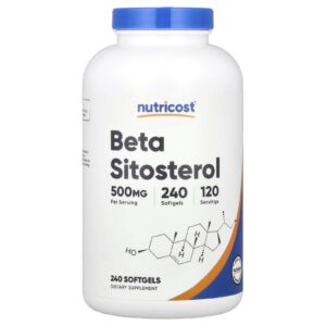 Nutricost Beta Sitosterol 240 Cápsulas Softgel (250 mg por Cápsula Softgel)