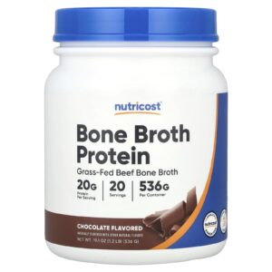 Nutricost Proteína de Caldo de Osso Chocolate 536 g (12 lb)