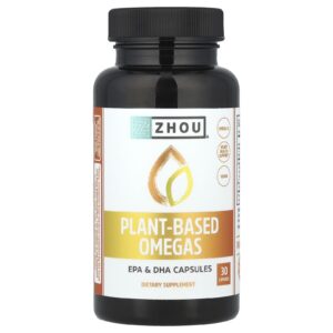 Zhou Nutrition Ômegas à Base de Plantas 30 Cápsulas