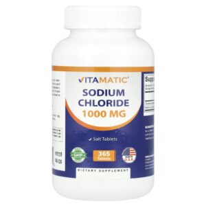 Vitamatic Cloreto de Sódio 1.000 mg 365 Comprimidos