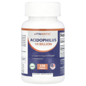 Vitamatic Acidophilus 10 Bilhões de UFCs 120 Comprimidos