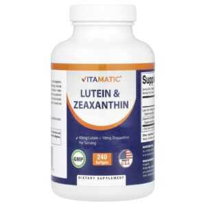 Vitamatic Luteína e Zeaxantina 240 Cápsulas Softgel