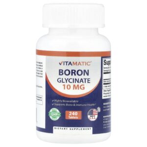 Vitamatic Glicinato de Boro 10 mg 240 Comprimidos
