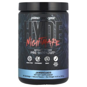 ProSupps HYDE® Nightmare Pré-Treino Intenso e Energético JawBreberer 399 g (1407 oz)