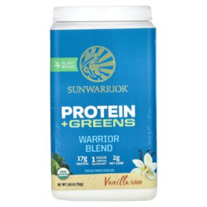 Sunwarrior Warrior Blend Proteína + Verduras Baunilha 750 g (165 lb)
