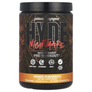 ProSupps HYDE® Nightmare Pré-Treino Intenso de Energia Screamsicle de Laranja 4251 g (15 oz)