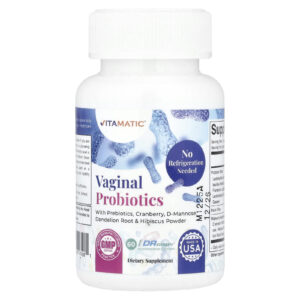 Vitamatic Probióticos Vaginais 60 Cápsulas de Hipromelose Drcaps®