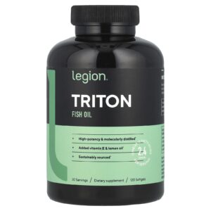 Legion Athletics Óleo de Peixe Triton 120 Cápsulas Softgel