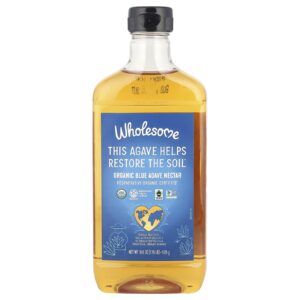 Wholesome Sweeteners Néctar de Agave Azul Orgânico 525 g (185 oz)