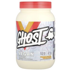 Ghost Proteína Vegana Manteiga de Amendoim Cereal Milk® 989 g (22 lb)
