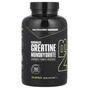 NutraBio Performance Creatina Mono-hidratada Micronizada 150 Cápsulas (833 mg por Cápsula)