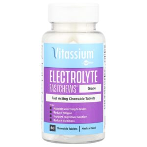Vitassium Eletrólito Fastchews® Uva 60 Comprimidos Mastigáveis