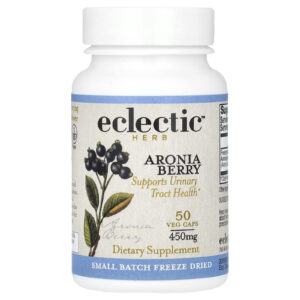 Eclectic Herb Aronia Berry Liofilizada 50 Cápsulas Vegetais (450 mg por Cápsula)