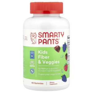 SmartyPants Gomas de Fibras e Vegetais para Crianças Frutos Silvestres 60 Gomas