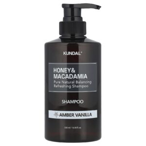 Kundal Shampoo de Mel e Macadâmia Âmbar e Baunilha 500 ml (169 fl oz)