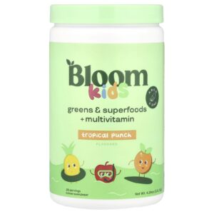 Bloom Crianças Verduras e Superalimentos + Multivitamínico Ponche Tropical 12175 g (429 oz)