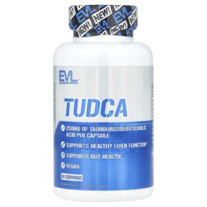 EVLution Nutrition TUDCA 30 Cápsulas Vegetais (250 mg por Cápsula)