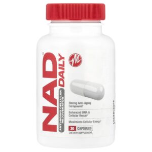 Metabolic Nutrition NAD DAILY™ Rejuvenescedor Celular Antienvelhecimento 30 Cápsulas