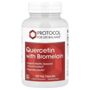 Protocol for Life Balance Quercetina com Bromelaína 120 Cápsulas Vegetais