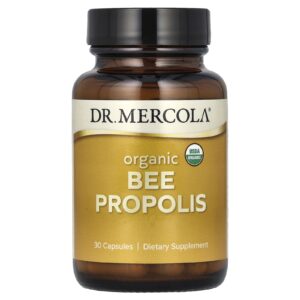 Dr. Mercola Própolis de Abelha Orgânica 30 Cápsulas (125 mg por Cápsula)