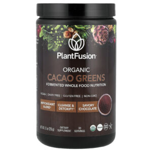 PlantFusion Verduras de Cacau Orgânicos 255 g (89 oz)