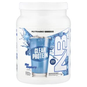 NutraBio Performance Clear Protein Framboesa Azul 519 g (11 lb)