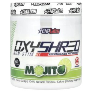 EHPlabs OxyShred Non-Stim Queimador de Gordura Termogênico Mojito 324 g (114 oz)