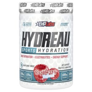 EHPlabs Hydreau Sports Hydration Refrescância com Framboesa 300 g (1058 oz)