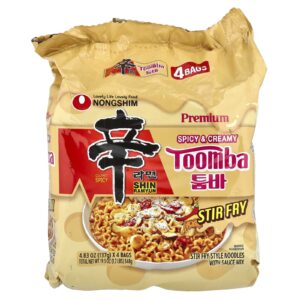 Nongshim Premium Shin Ramyun Toomba Picante e Cremoso 4 Pacotes 137 g (483 oz) Cada