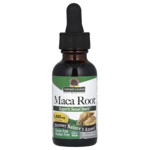 Natures Answer Raiz de Maca-Peruana Sem Álcool 1.000 mg 30 ml (1 fl oz)