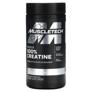 MuscleTech Platinum 100% Creatina 100 Cápsulas Vegetais (125 g por Cápsula)