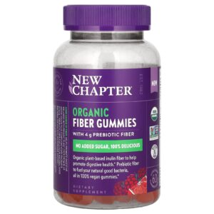 New Chapter Gomas de Fibra Orgânica Frutos Silvestres 60 Gomas com Sabor