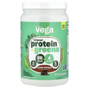 Vega Proteína + Verduras Originais Chocolate Cremoso 624 g (1 lb 6 oz)
