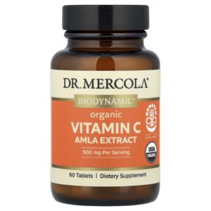 Dr. Mercola Vitamina C Orgânica Extrato de Amla 60 Comprimidos