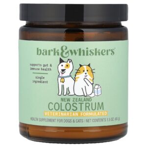 Dr. Mercola Bark & Whiskers™ Colostro da Nova Zelândia Para Cães e Gatos 45 g (15 oz)