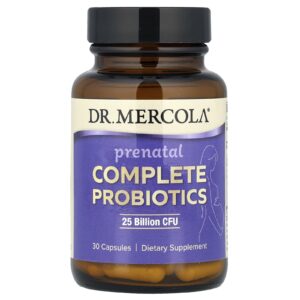 Dr. Mercola Probióticos Completos Pré-Natais 25 Bilhões de UFCs 30 Cápsulas