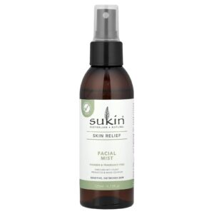 Sukin Alívio para a Pele Spray Facial Pele Sensível Irritada Sem Perfume 125 ml (423 fl oz)